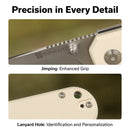 SENCUT Aetheris Flipper & Thumb Stud Knife G10 Handle (3.68" 9Cr18MoV Blade) S24095 - 1 - SENCUT