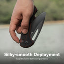 SENCUT Squiggy Flipper & Thumb Hole & Button Lock Knife G10 Handle (3.89" 9Cr18MoV Blade) S24082A - 3 - SENCUT