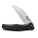 SENCUT Watauga Flipper & Button Lock Knife Black G10 Handle (3.48" Stonewashed D2 Blade) S21011-1 - SENCUT