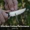 SENCUT Vornix Flipper Knife Black Canvas Micarta Handle (3.65" Satin Finished 9Cr18MoV Blade) S25038-2