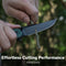 SENCUT Vornix Flipper Knife Teal Green G10 Handle (3.65" Black 9Cr18MoV Blade) S25038-1