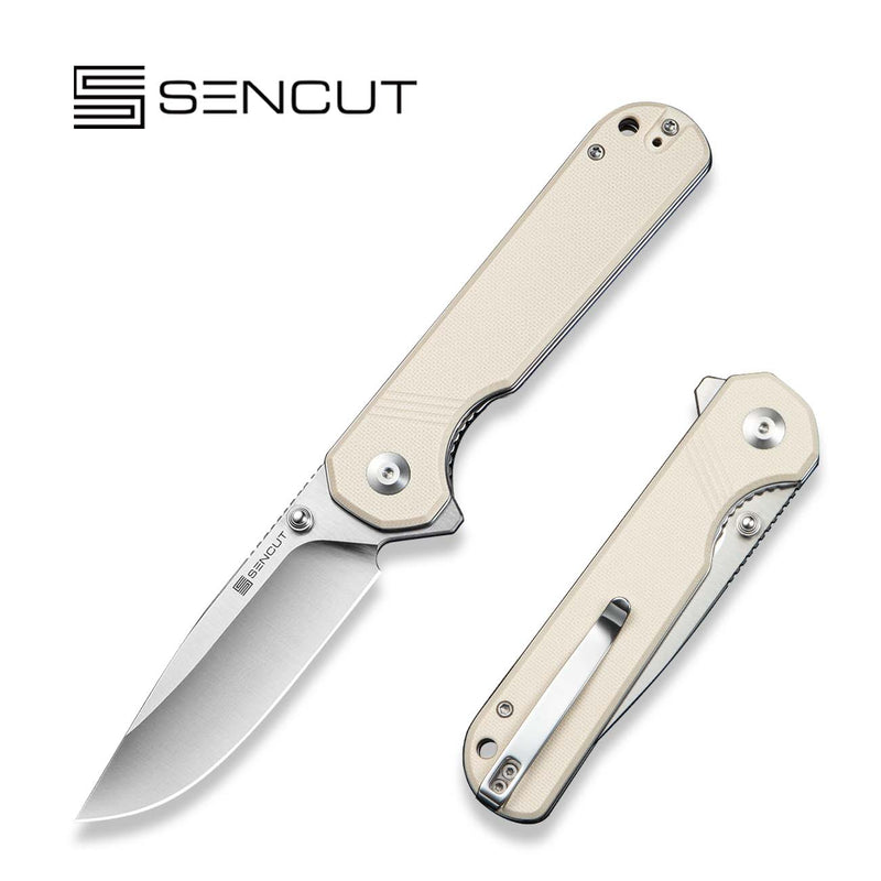 SENCUT Aetheris Flipper & Thumb Stud Knife G10 Handle (3.68" 9Cr18MoV Blade) S24095-1