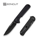 SENCUT Aetheris Flipper & Thumb Stud Knife Micarta Handle (3.68" 9Cr18MoV Blade) S24095-3