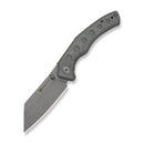 SENCUT Clout Thumb Stud Knife Gray Canvas Micarta Handle (2.99" Gray Stonewashed D2 Blade) S26031 Sample1