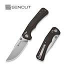 Smoky Mountain Knife Works Exclusives SKU - SENCUT Slybolt Thumb Stud & Crossbar Lock Knife S25001A-3