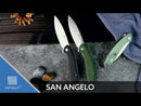 SENCUT San Angelo Flipper Knife G10 Handle (3.48" 9Cr18MoV Blade) S21003-1