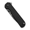 SENCUT Aetheris Flipper & Thumb Stud Knife Black Canvas Micarta Handle (3.68" Black 9Cr18MoV Blade) S24095 - 3 - SENCUT