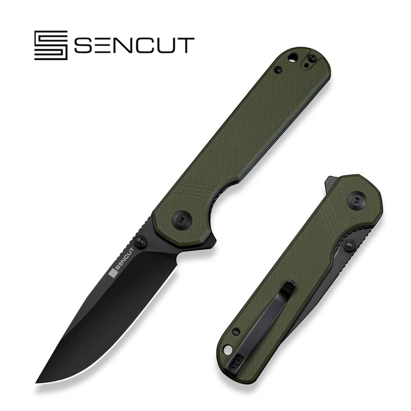 SENCUT Aetheris Flipper & Thumb Stud Knife G10 Handle (3.68