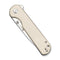 SENCUT Aetheris Flipper & Thumb Stud Knife Ivory G10 Handle (3.68" Satin Finished 9Cr18MoV Blade) S24095 - 1 - SENCUT