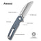 SENCUT Awassi Flipper & Thumb Stud Knife G10 Handle (3.46" 9Cr18MoV Blade) S24065 - 2 - SENCUT