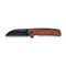 SENCUT Awassi Flipper & Thumb Stud Knife Neutral Blue G10 Handle (3.46" Satin Finished 9Cr18MoV Blade) S24065 - 3 - SENCUT