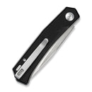 SENCUT Braxx Slip Joint Knife Black G10 Handle (3.12" Satin Finished D2 Blade) S25089 - 1 - SENCUT