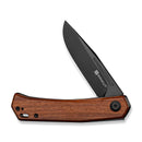 SENCUT Braxx Slip Joint Knife Guibourtia Wood Handle (3.12" Black D2 Blade) S25089 - 3 - SENCUT