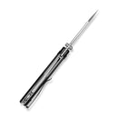 SENCUT Clout Thumb Stud Knife Black G10 Handle (2.99" Satin Finished D2 Blade) S26031-1 - SENCUT