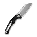 SENCUT Clout Thumb Stud Knife Black G10 Handle (2.99" Satin Finished D2 Blade) S26031-1 - SENCUT