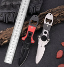 SENCUT Diving Knives Plastic & Stainless Steel Handle 4 Inches Stainless Steel Blade, with a Nylon Sheath SDK2017897 - SENCUT