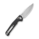 SENCUT Glenspar Thumb Stud & Crossbar Lock Knife Black Shredded G10 Handle (3.45" Stonewashed 9Cr18MoV Blade) S25046 - 2 - SENCUT