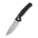 SENCUT Glenspar Thumb Stud & Crossbar Lock Knife Black Shredded G10 Handle (3.45" Stonewashed 9Cr18MoV Blade) S25046 - 2 - SENCUT