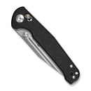 SENCUT Glenspar Thumb Stud & Crossbar Lock Knife Black Shredded G10 Handle (3.45" Stonewashed 9Cr18MoV Blade) S25046 - 2 - SENCUT