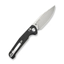 SENCUT Glenspar Thumb Stud & Crossbar Lock Knife Black Shredded G10 Handle (3.45" Stonewashed 9Cr18MoV Blade) S25046 Sample1 - SENCUT