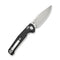 SENCUT Glenspar Thumb Stud & Crossbar Lock Knife Black Shredded G10 Handle (3.45" Stonewashed 9Cr18MoV Blade) S25046 Sample1 - SENCUT