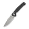 SENCUT Glenspar Thumb Stud & Crossbar Lock Knife Black Shredded G10 Handle (3.45" Stonewashed 9Cr18MoV Blade) S25046 Sample1 - SENCUT