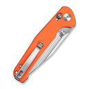 SENCUT Glenspar Thumb Stud & Crossbar Lock Knife Orange G10 Handle (3.45" Satin Finished 9Cr18MoV Blade) S25046 - 1 - SENCUT