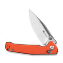 SENCUT Glenspar Thumb Stud & Crossbar Lock Knife Orange G10 Handle (3.45" Satin Finished 9Cr18MoV Blade) S25046 - 1 - SENCUT