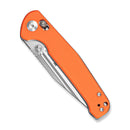 SENCUT Glenspar Thumb Stud & Crossbar Lock Knife Orange G10 Handle (3.45" Satin Finished 9Cr18MoV Blade) S25046 - 1 - SENCUT