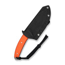 SENCUT Juncture Fixed Blade Knife Orange G10 Handle (3.99" Stonewashed D2 Blade) S25113 Sample1 - SENCUT
