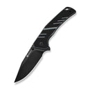 SENCUT Quirk Flipper & Thumb Stud Knife Black & Gray G10 Handle (3.41" Black D2 Blade) S25099-2 - SENCUT