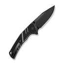 SENCUT Quirk Flipper & Thumb Stud Knife Black & Gray G10 Handle (3.41" Black D2 Blade) S25099-2 - SENCUT