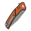 SENCUT Quirk Flipper & Thumb Stud Knife Orange & Black G10 Handle (3.41" Gray Stonewashed D2 Blade) S25099 Sample1 - SENCUT
