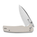 SENCUT Sachse Flipper & Button Lock & Thumb Stud Knife Ivory G10 Handle (3.47" Satin Finished 9Cr18MoV Blade) S21007 - 7 - SENCUT