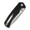 SENCUT Skarnax Flipper & Thumb Stud Knife Black G10 Handle (3.79" Satin Finished 9Cr18MoV Blade) S24025 - 1 - SENCUT