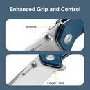 SENCUT Skarnax Flipper & Thumb Stud Knife Micarta Handle (3.79" 9Cr18MoV Blade) S24025 - 3 - SENCUT