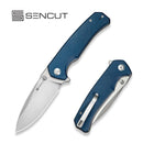 SENCUT Skarnax Flipper & Thumb Stud Knife Micarta Handle (3.79" 9Cr18MoV Blade) S24025 - 3 - SENCUT