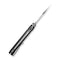 SENCUT Skelfin Thumb Stud & Button Lock Knife Black G10 Handle (3.3" Satin Finished 9Cr18MoV Blade) S25007 - 2 - SENCUT