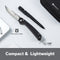 SENCUT Skelfin Thumb Stud & Button Lock Knife Black G10 Handle (3.3" Satin Finished 9Cr18MoV Blade) S25007 - 2 - SENCUT