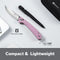 SENCUT Skelfin Thumb Stud & Button Lock Knife Powder Pink G10 Handle (3.3" Satin Finished 9Cr18MoV Blade) S25007 - 3 - SENCUT