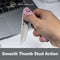 SENCUT Skelfin Thumb Stud & Button Lock Knife Powder Pink G10 Handle (3.3" Satin Finished 9Cr18MoV Blade) S25007 - 3 - SENCUT