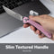 SENCUT Skelfin Thumb Stud & Button Lock Knife Powder Pink G10 Handle (3.3" Satin Finished 9Cr18MoV Blade) S25007 - 3 - SENCUT