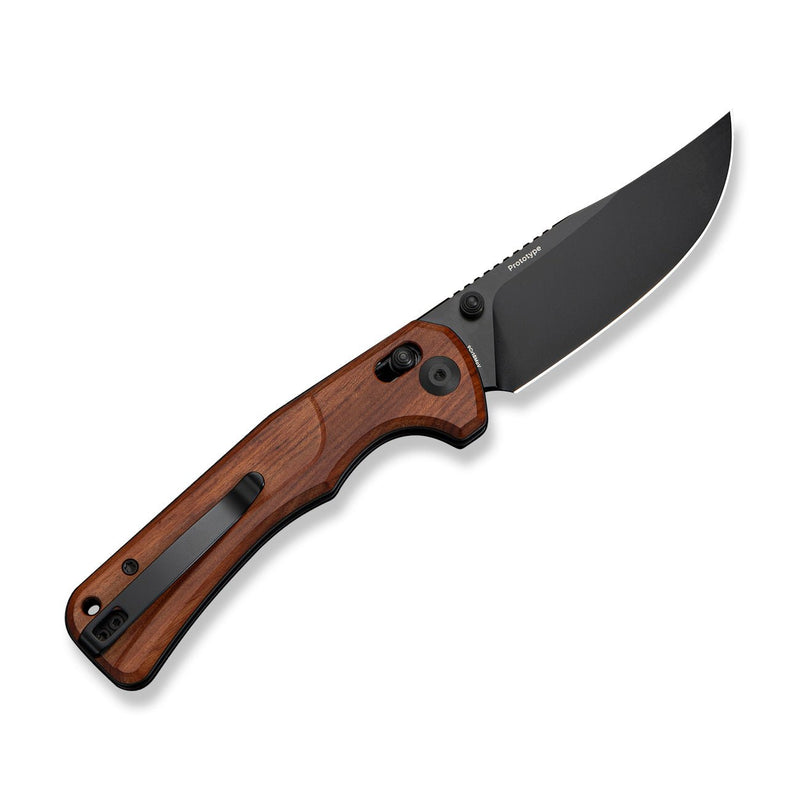 SENCUT Slybolt Thumb Stud & Crossbar Lock Knife Black G10 Handle (3.59" Satin Finished 9Cr18MoV Blade) S25001 Sample1 - SENCUT