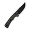 SENCUT Slybolt Thumb Stud & Crossbar Lock Knife Dark Green Canvas Micarta Handle (3.59" Black 9Cr18MoV Blade) S25001A - 1 - SENCUT