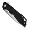 SENCUT Stratex Flipper & Thumb Stud Knife Black G10 Handle (3.17" Satin Finished 9Cr18MoV Blade) S25055 - 1 - SENCUT