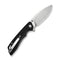 SENCUT Stratex Flipper & Thumb Stud Knife Black G10 Handle (3.17" Satin Finished 9Cr18MoV Blade) S25055 - 1 - SENCUT
