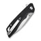 SENCUT Stratex Flipper & Thumb Stud Knife Black G10 Handle (3.17" Satin Finished 9Cr18MoV Blade) S25055 - 1 - SENCUT