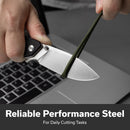 SENCUT Stratex Flipper & Thumb Stud Knife Black G10 Handle (3.17" Satin Finished 9Cr18MoV Blade) S25055 - 1 - SENCUT