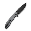 SENCUT Sylor Flipper & Thumb Stud Knife Gray G10 Handle (3.35" Black D2 Blade) S25056 - 1 - SENCUT