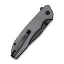 SENCUT Sylor Flipper & Thumb Stud Knife Gray G10 Handle (3.35" Black D2 Blade) S25056 - 1 - SENCUT